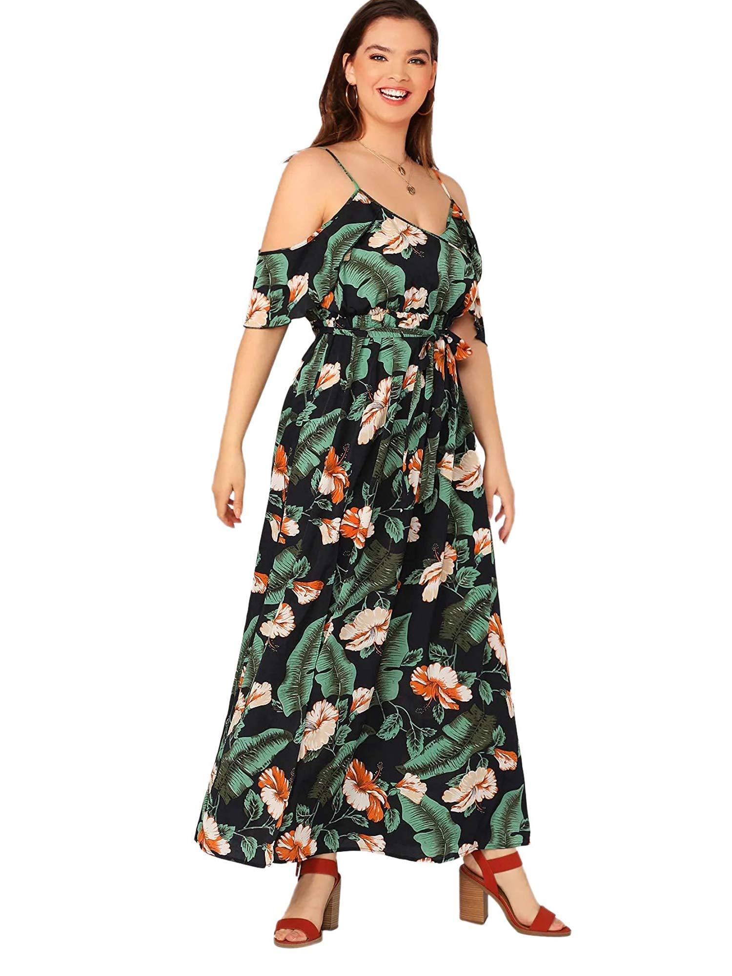 plus size floral off the shoulder maxi dress Cold Shoulder Floral Dress – DEMO STORE Searchanise Search & Filter