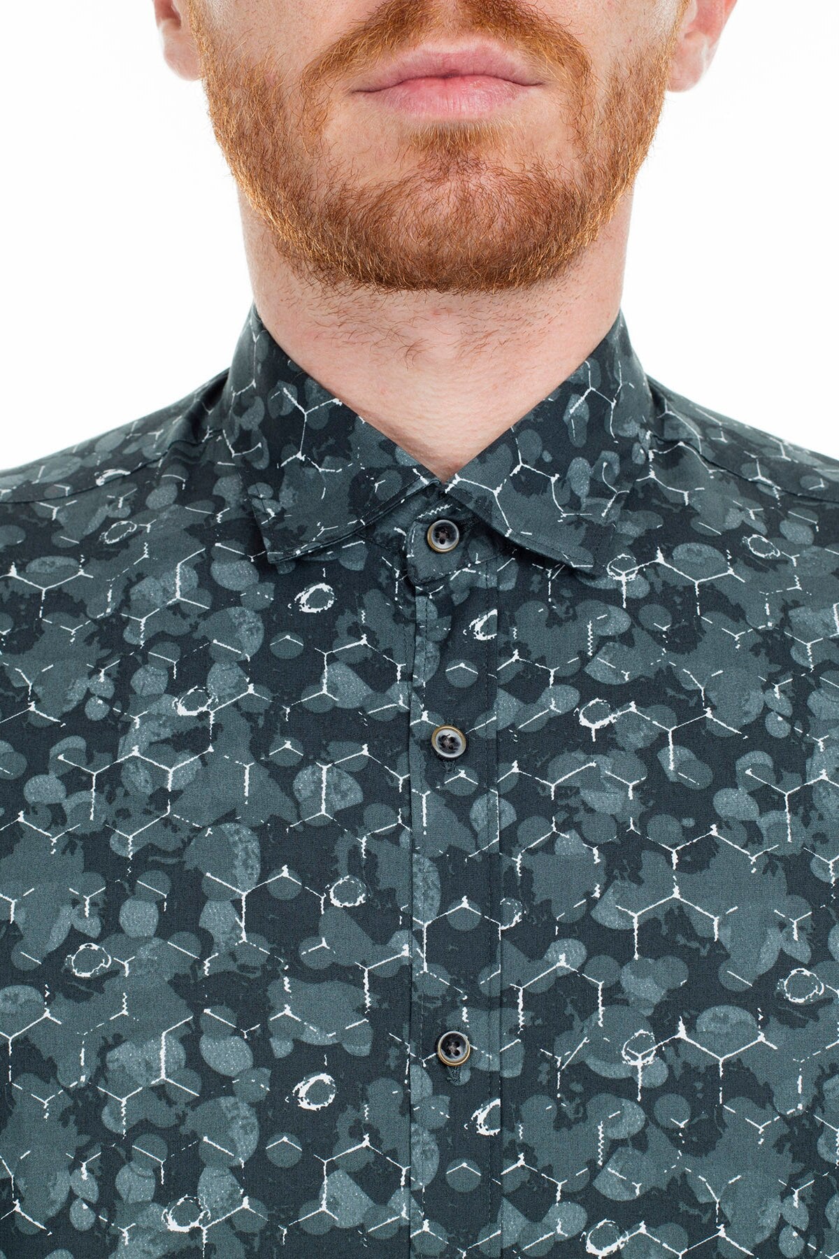 Pattern Silk Shirt