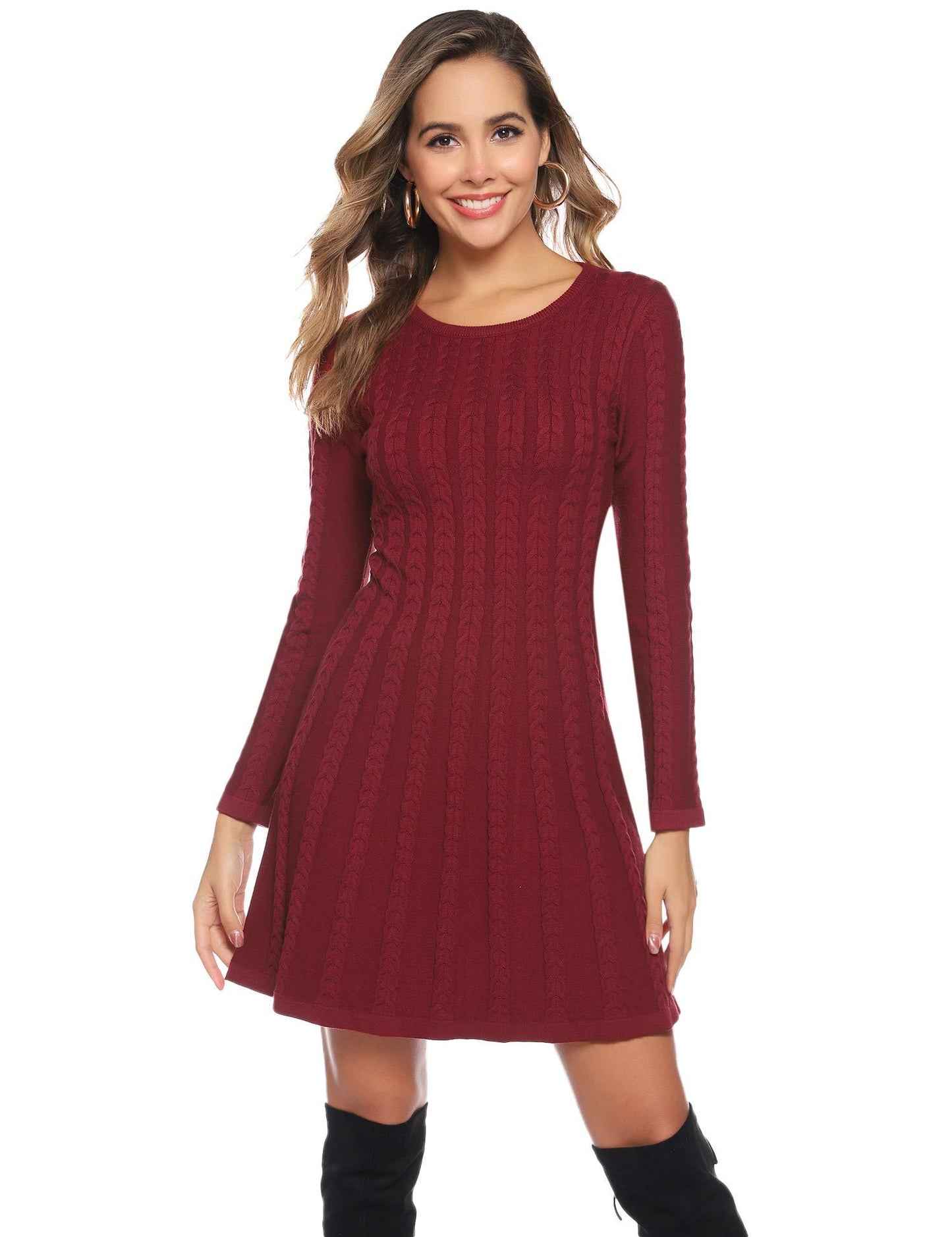 Long Sleeve Turtleneck Dress