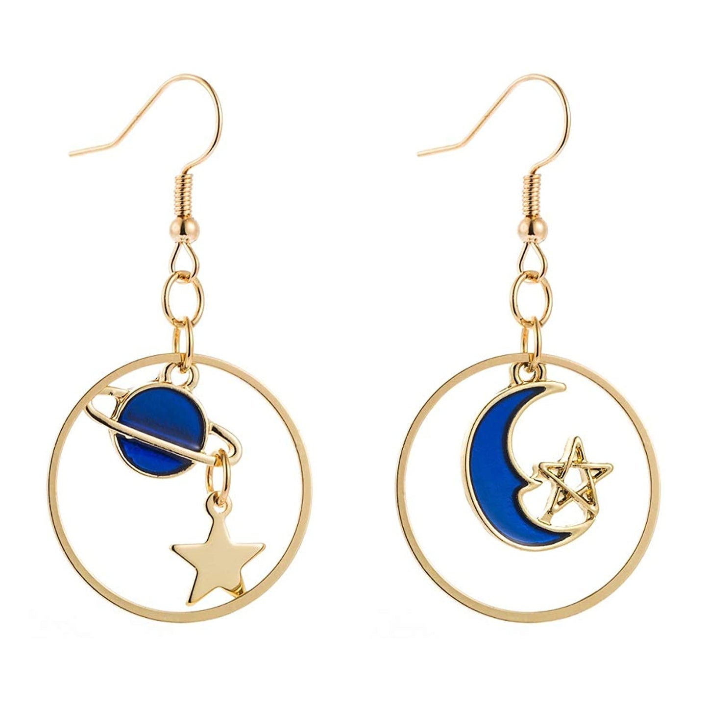 Golden Moon & Stars Earrings