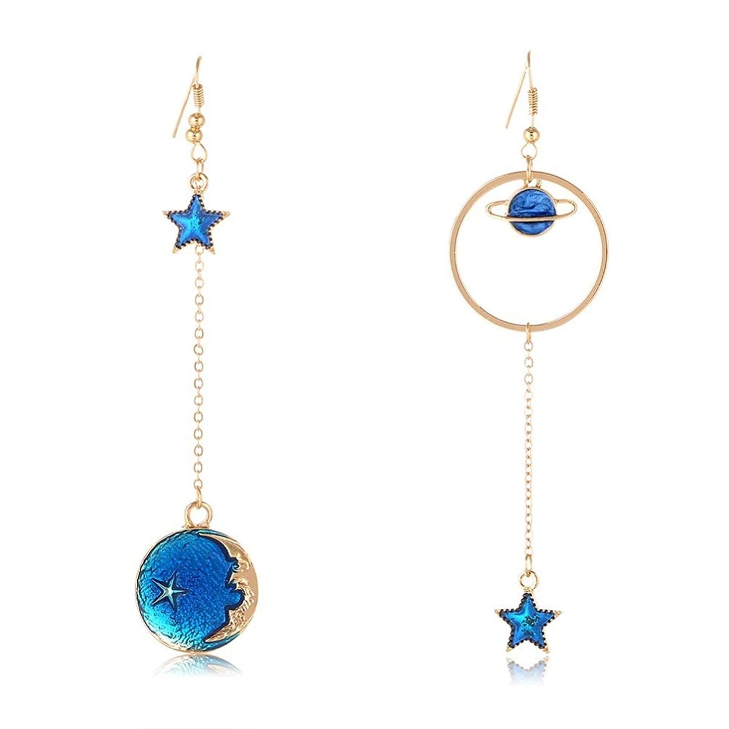 Golden Moon & Stars Earrings