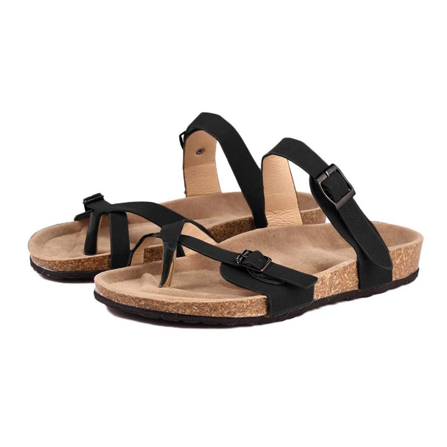 Double Buckle Strap Sandals