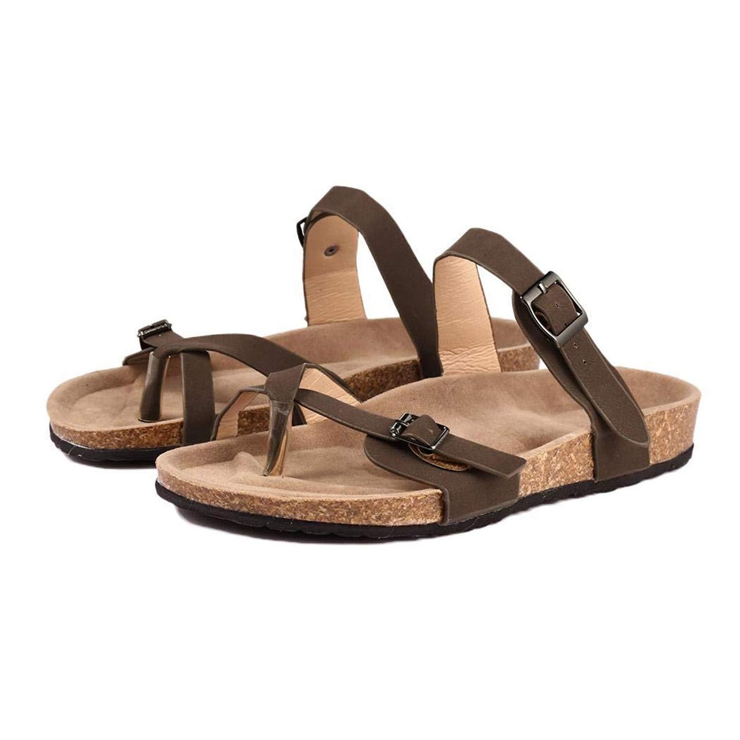 Double Buckle Strap Sandals