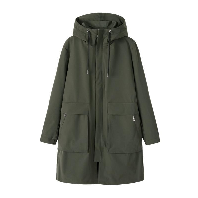 Mid-length Hooded Trench