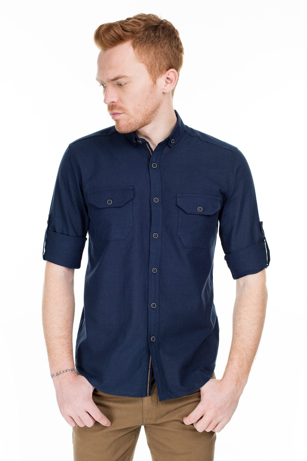 Pockets Cotton Shirt