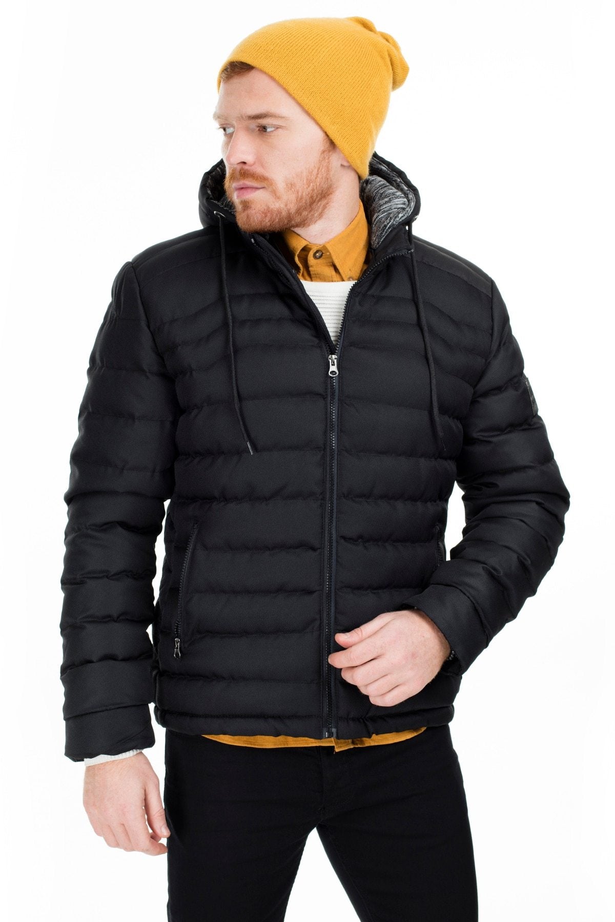 Hooded Slim Fit Coat