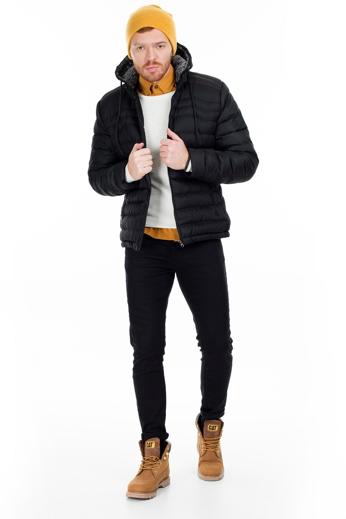 Hooded Slim Fit Coat