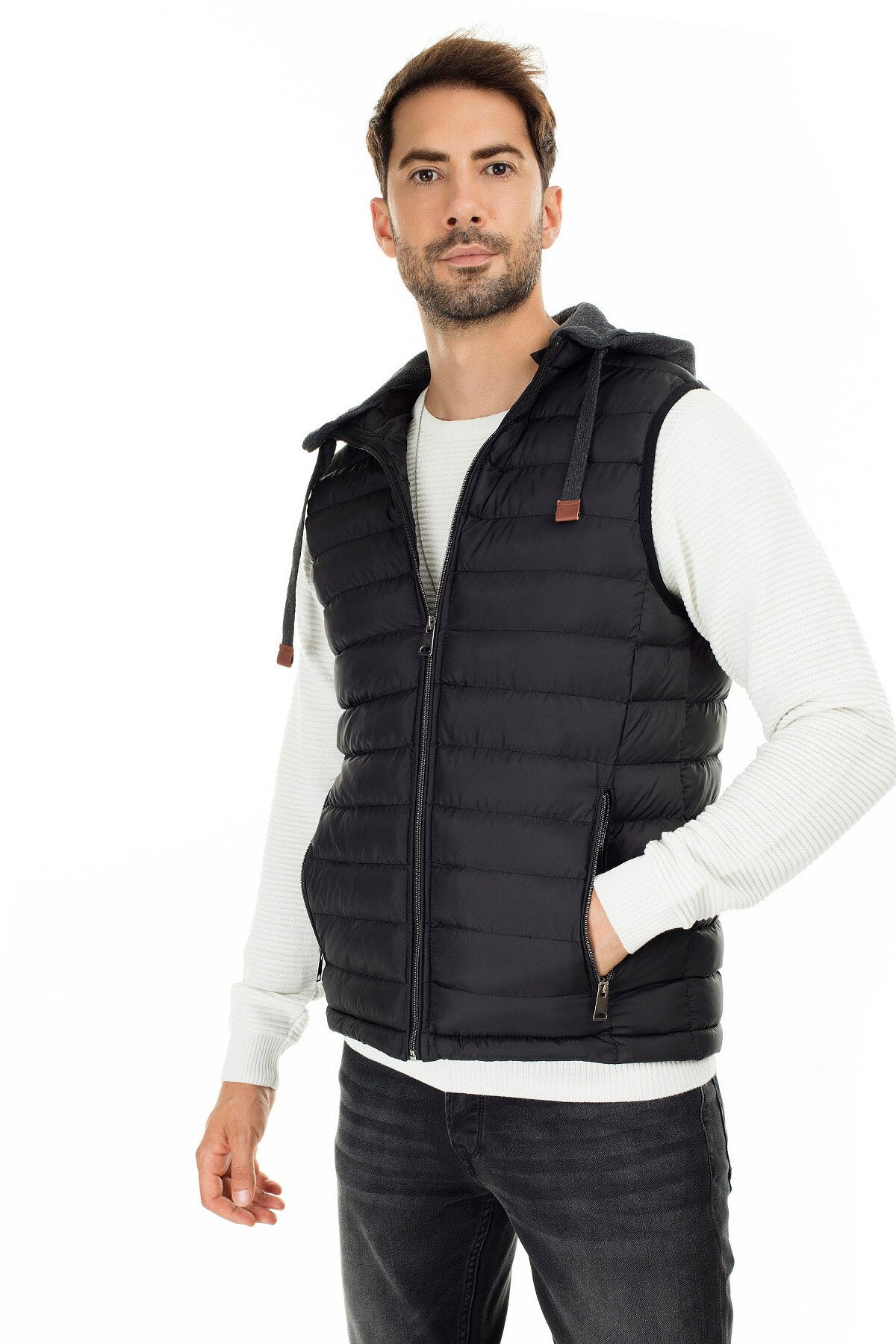 Hooded Slim Fit Vest