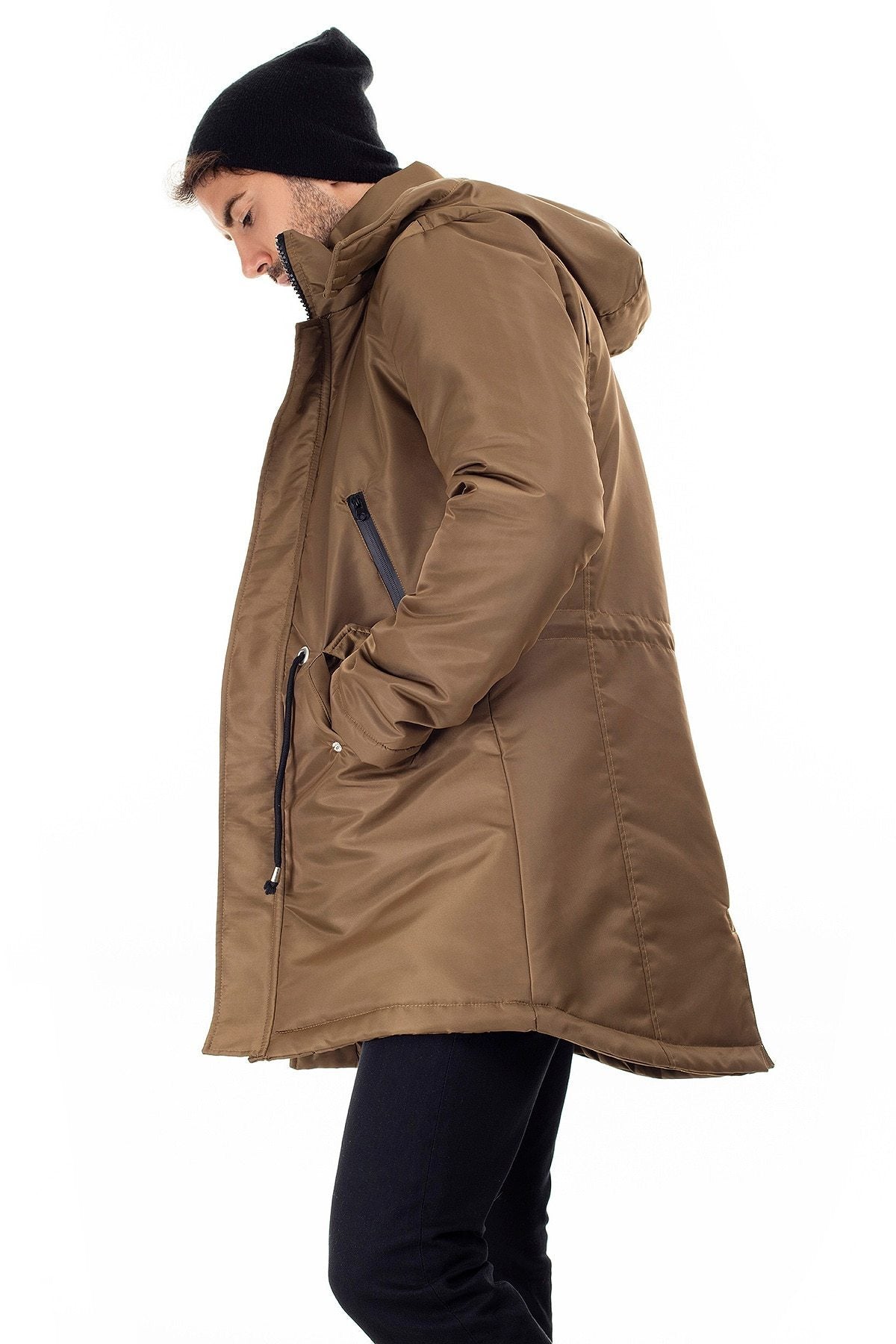 Hooded Slim Fit Coat