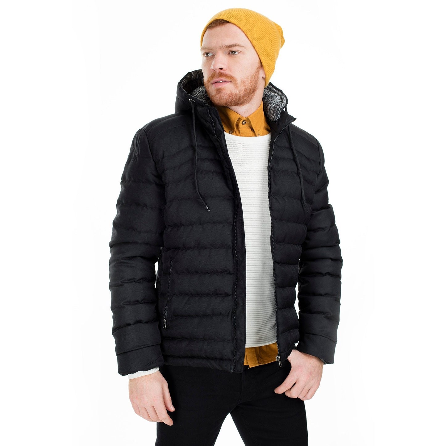 Hooded Slim Fit Coat