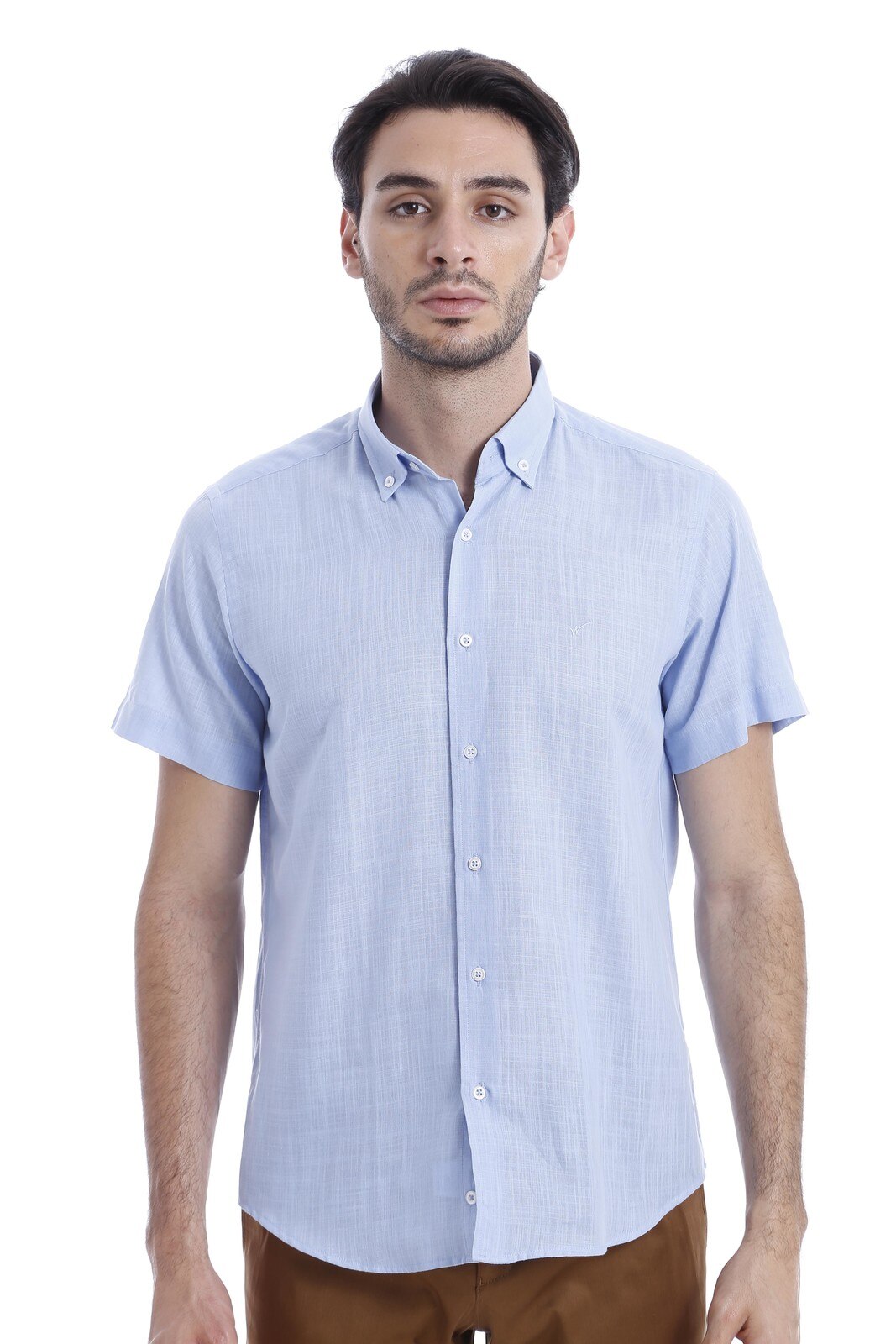 Linen Touch Blue Shirt