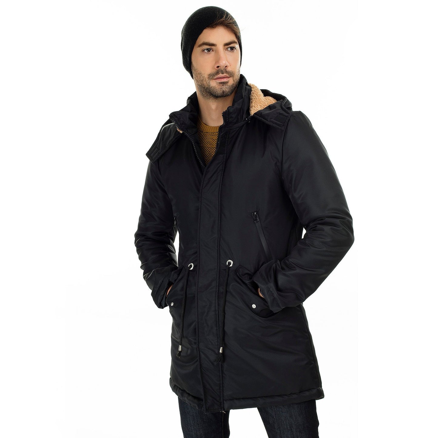 Hooded Slim Fit Coat