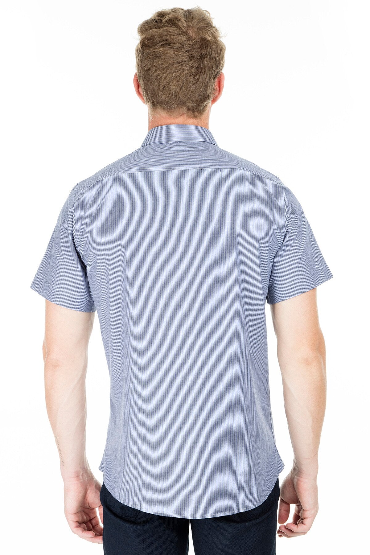 Short Sleeve Blue Shirt