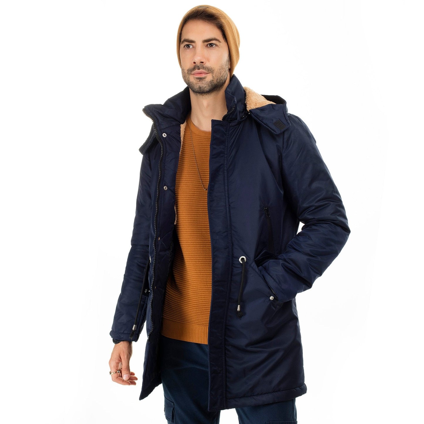 Hooded Slim Fit Coat