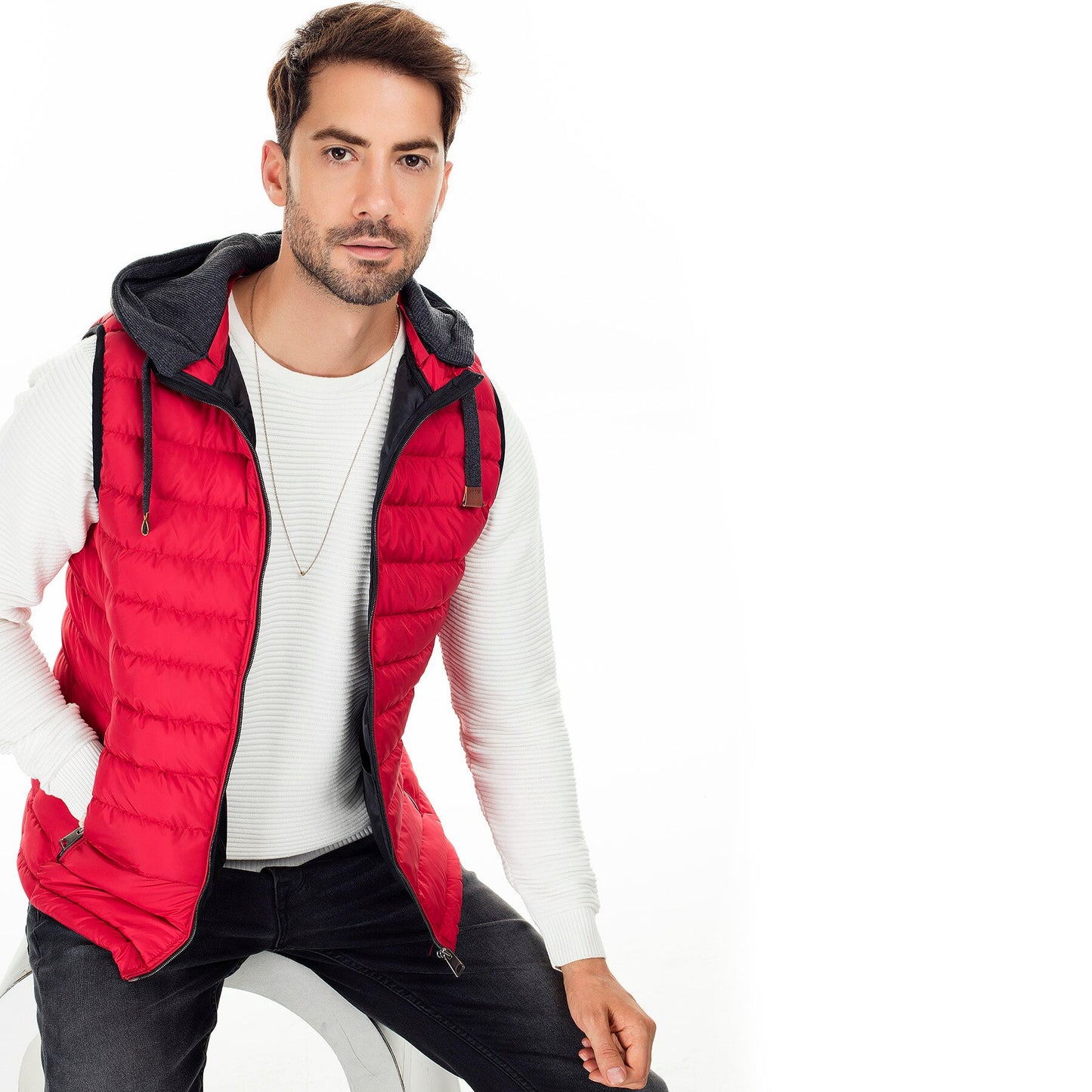 Hooded Slim Fit Vest