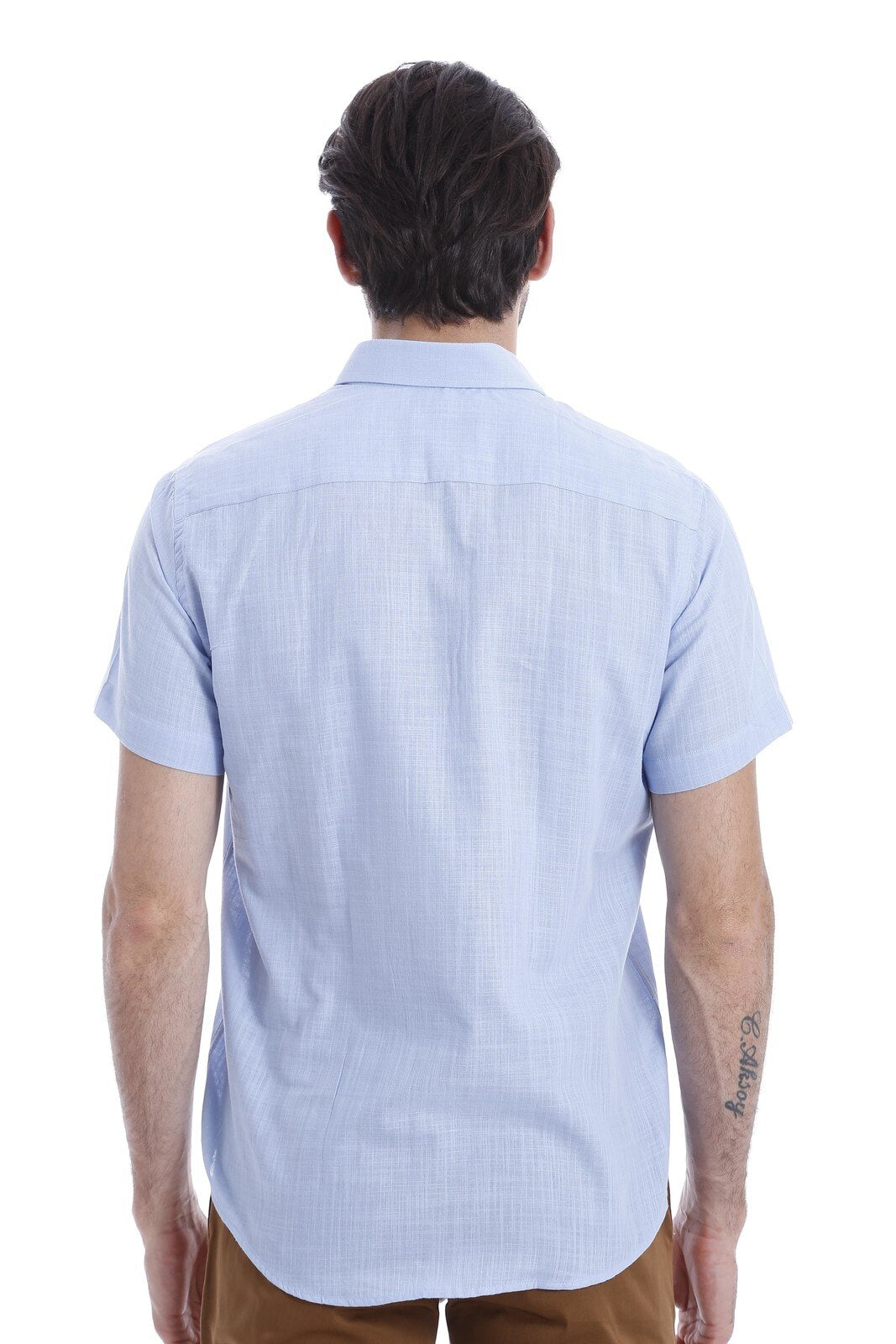 Linen Touch Blue Shirt